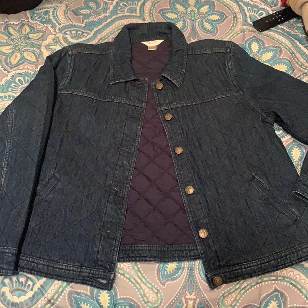Christopher &Banks medium petite jean jacket